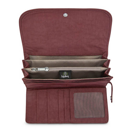 Kipling Money Land Snap Wallet Cüzdan Bordo | TR 1027AH